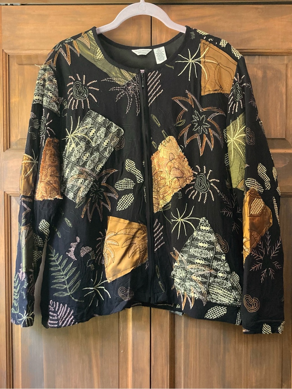 Laura Ashley Artsy Zip-up Jacket 2X
